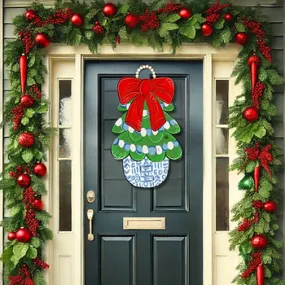 Chinoisere Christmas Tree Door Hanger