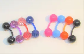 Clitoral Clitorial Clit Hood Bar VCH Hypoallergenic Vertical Balls Surgical Flexible VCH Metal Sensitive Hospital Retainer 14g
