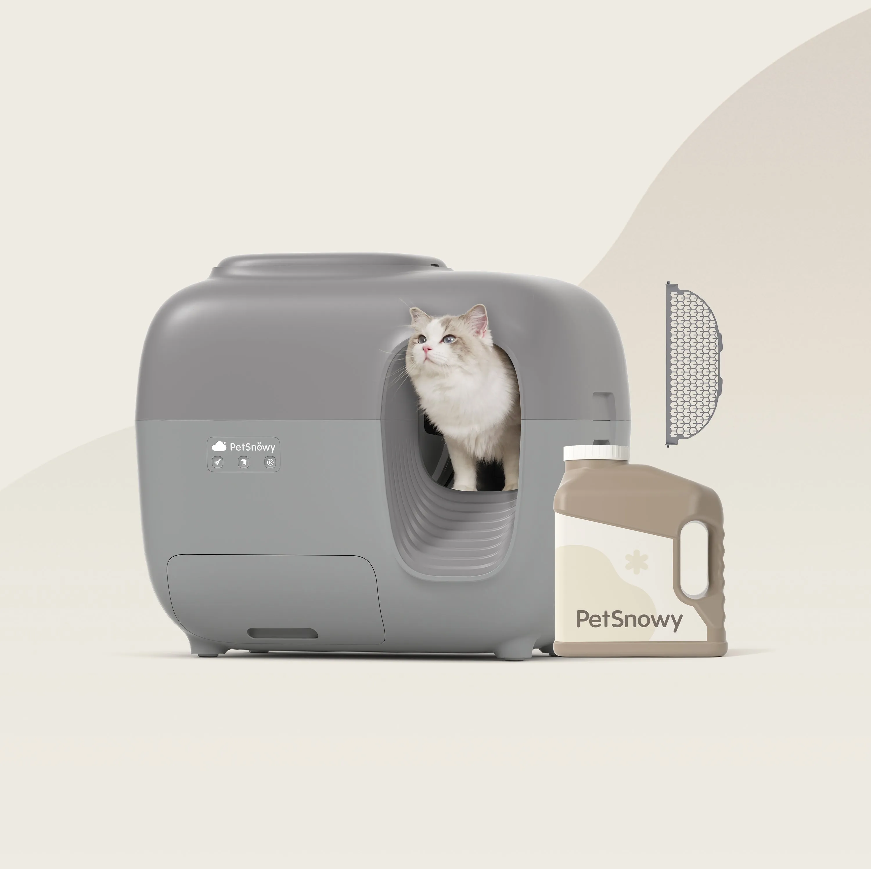 Clumping Litter-Ready Smart Set ( Litter Included)