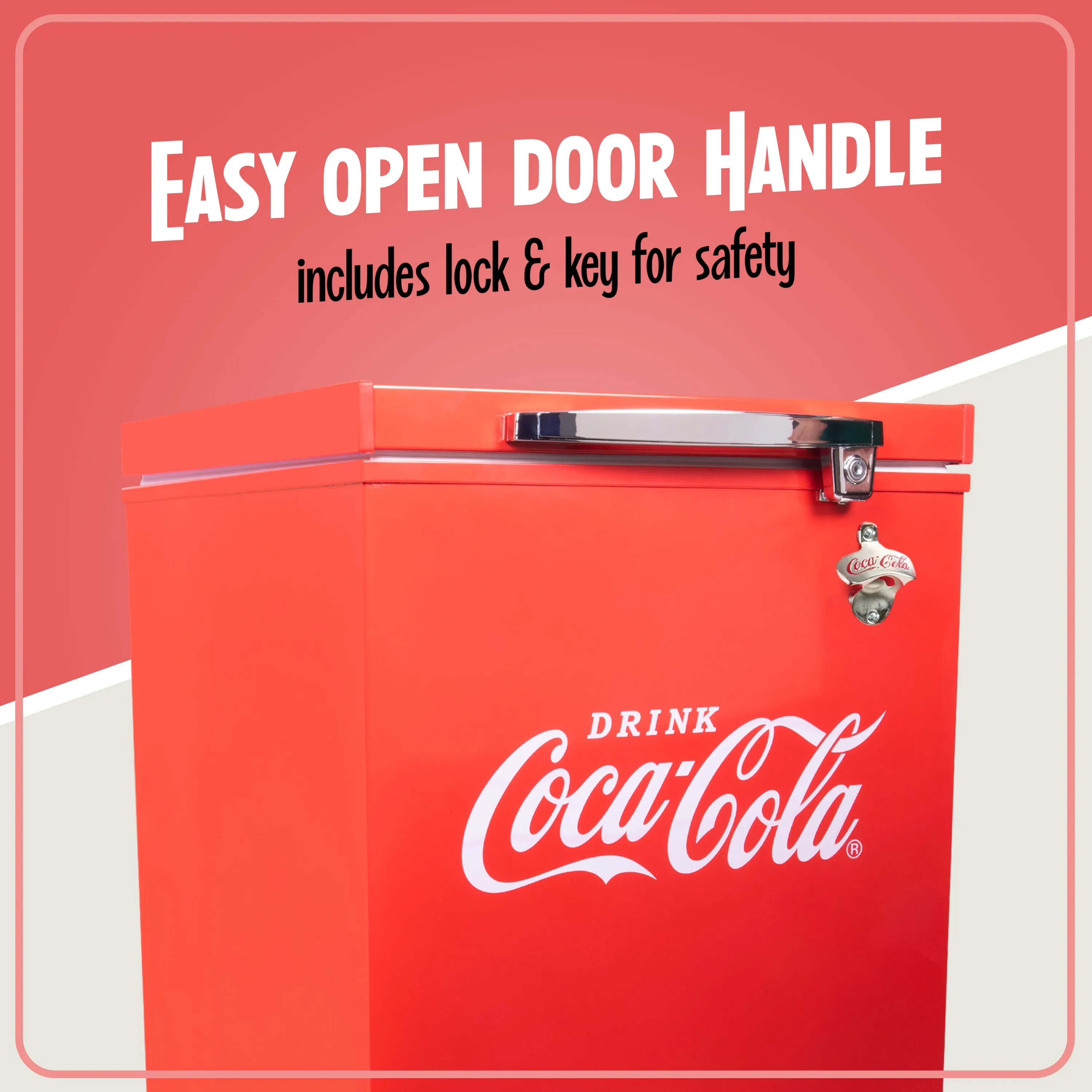 Coca-Cola 3.5 Cu.Ft. Refrigerator & Chest Freezer, Red