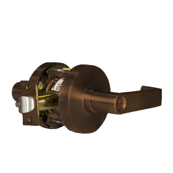 Command Access - Cylindrical Clutch Lever Set - Fail Secure - Storeroom - L6 Lever - 12 VDC - Oil Rubbed Bronze - Grade 1