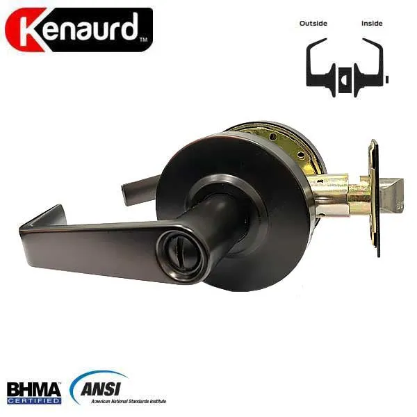 Commercial Lever Set Handle - 2-3/4” Standard Backset - Oil Rubbed Bronze - Privacy - Grade 2