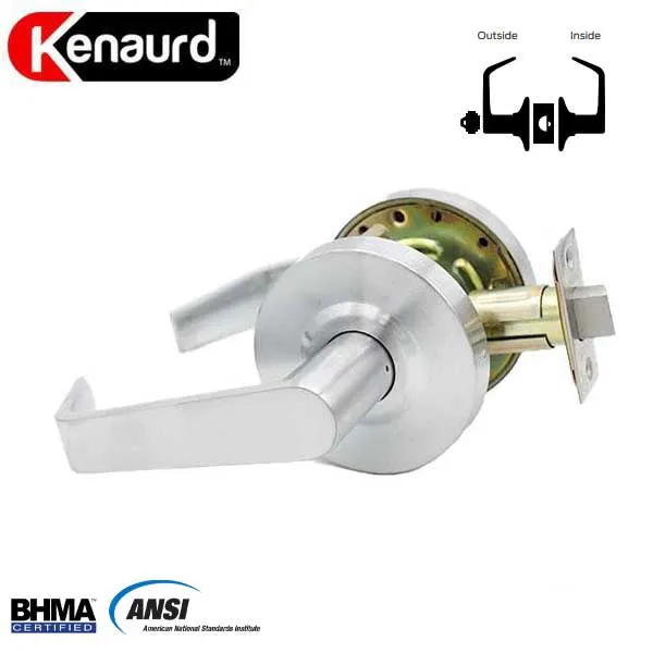 Commercial Lever Set Handle - Clutch Lever Set -  2-3/4” Standard Backset - Satin Chrome - Storeroom - Grade 2