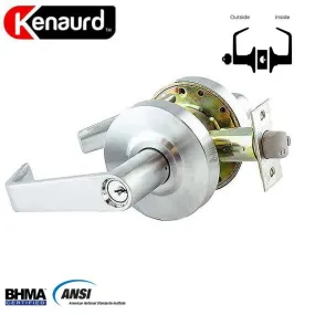 Commercial Lever Set Handle - Clutch Lever Set -  2-3/4” Standard Backset - Satin Chrome - Storeroom - Grade 2