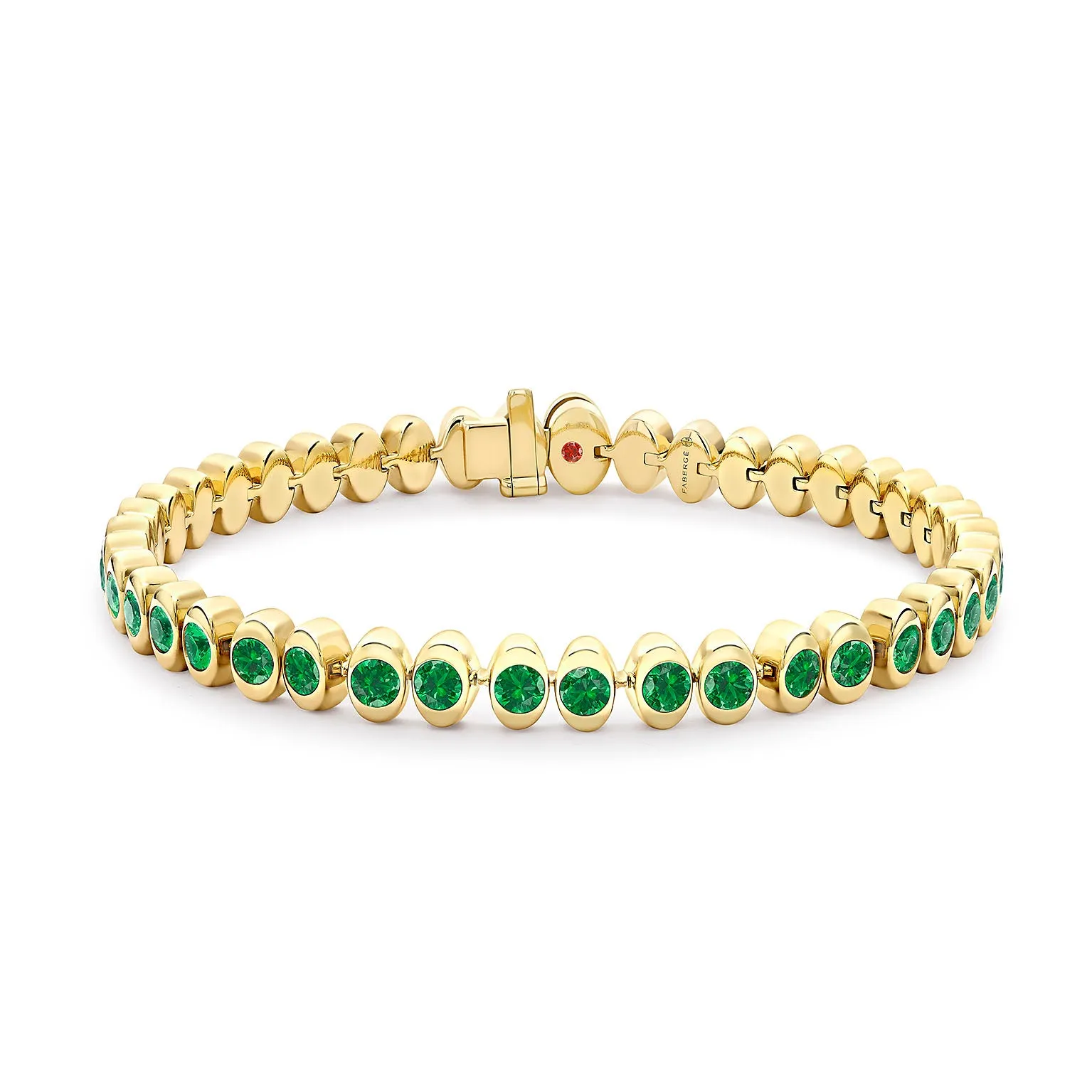 Cosmic Curve Tsavorite Tennis Bracelet
