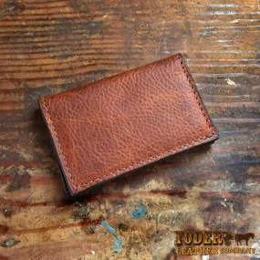 Cowhide Brown Card Case
