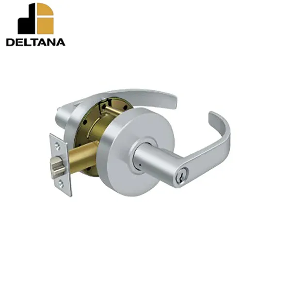 Deltana - Commercial Entry Standard Grade 2 - Curved w/ Cyl - 2-3/4" Backset - 1-3/8" - 2" Door Thickness - Universal Handing - Latch: UL Listed w/ 1/2" Throw - Optional Finish
