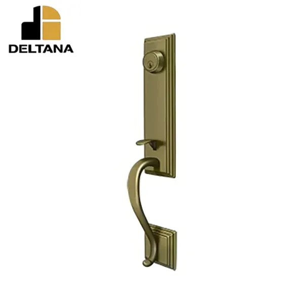 Deltana - Kingston Handleset - Entry - Solid Brass - Optional Finish