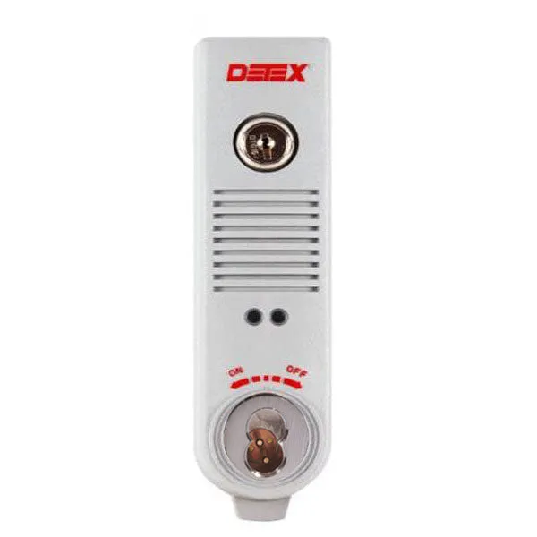 Detex - EAX-500 - Exit Alarm - Interchangeable Core - 7 Pin - 9VDC -  Gray