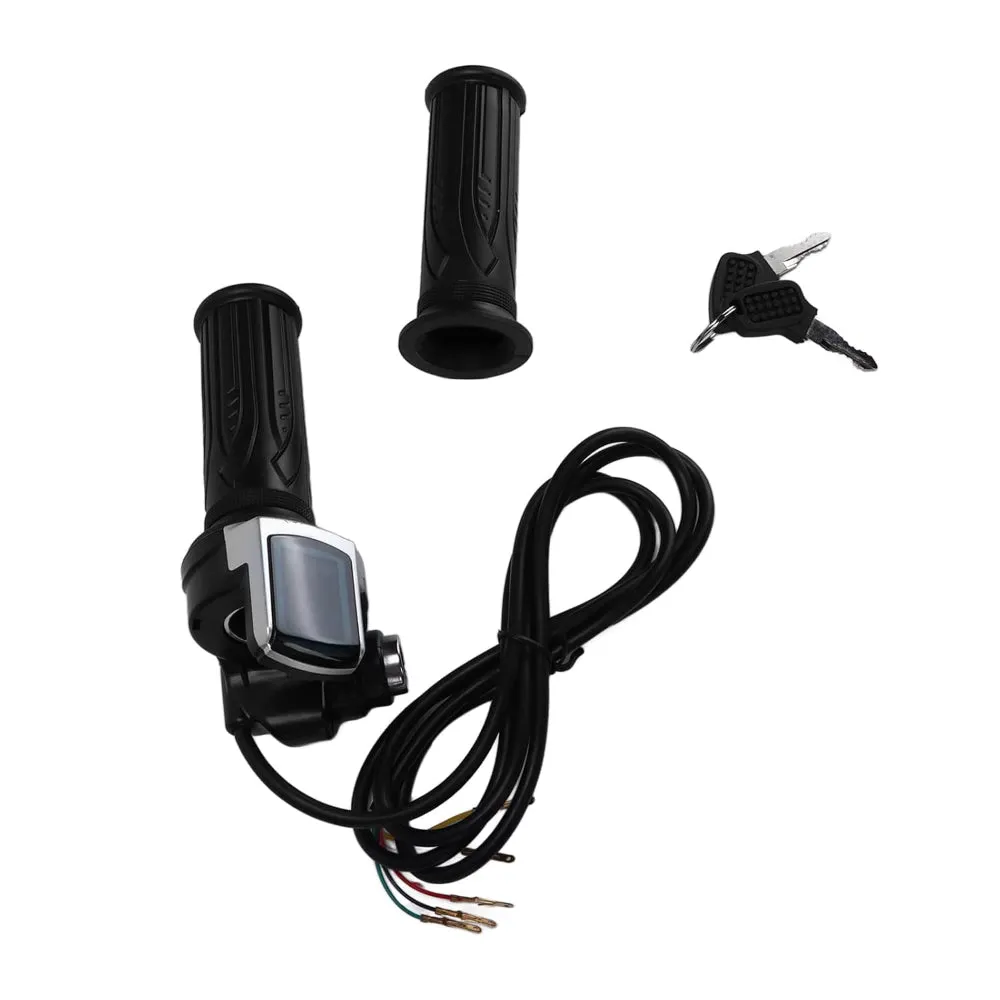 Digital Throttle With Voltage Display and Lock System Universal Motorcycle Kit