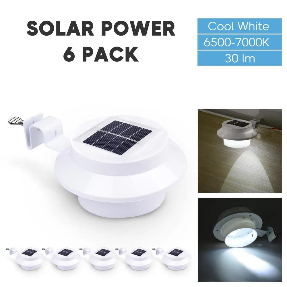 DIY Dusk to Dawn Wireless Solar LED Lights Waterproof 6ct/Pack