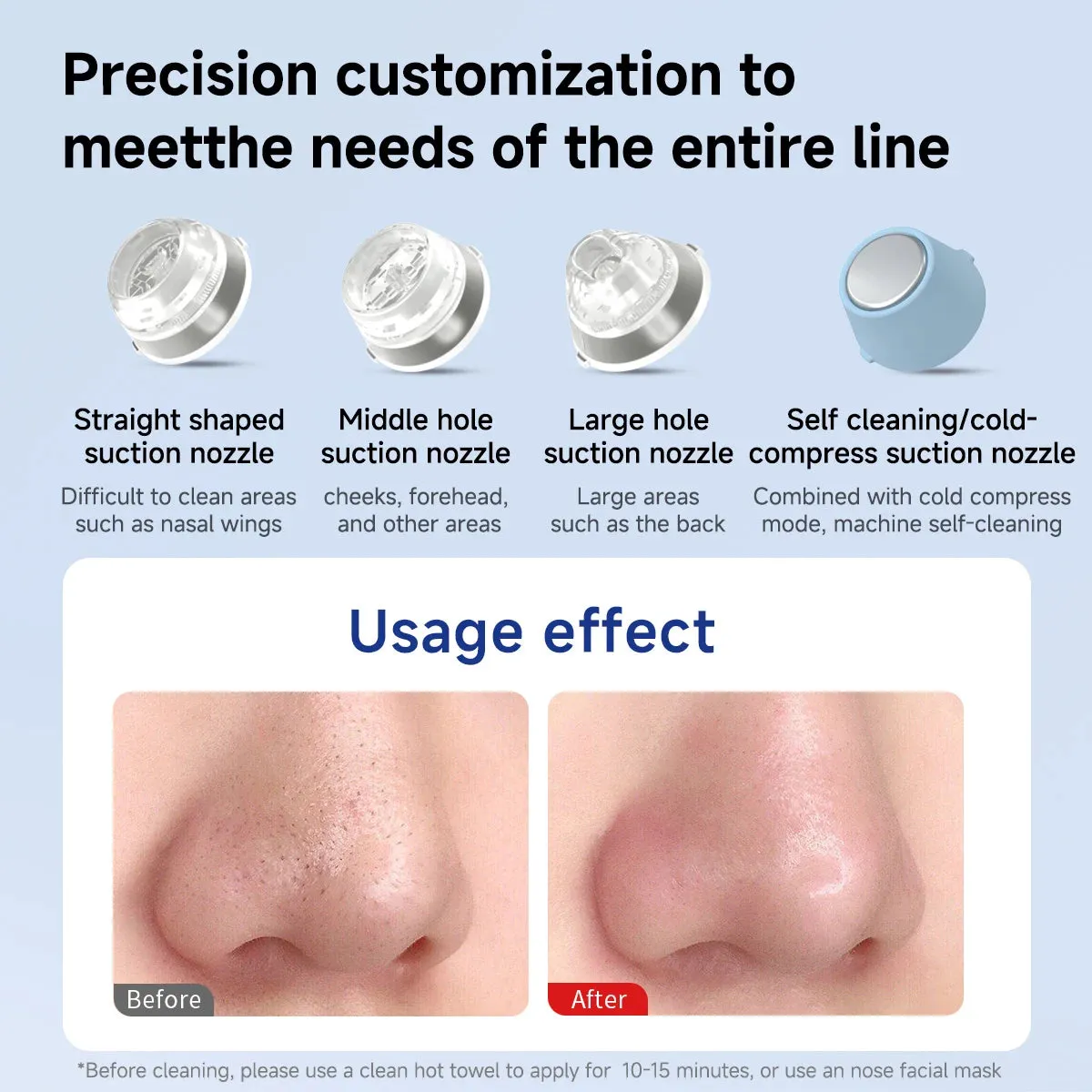 DOCO Micro Bubble Pore Vacuum Cleaner 2.0 Cold and Hot Compress All-around Blackhead Remover Instrument Electric Beauty Device