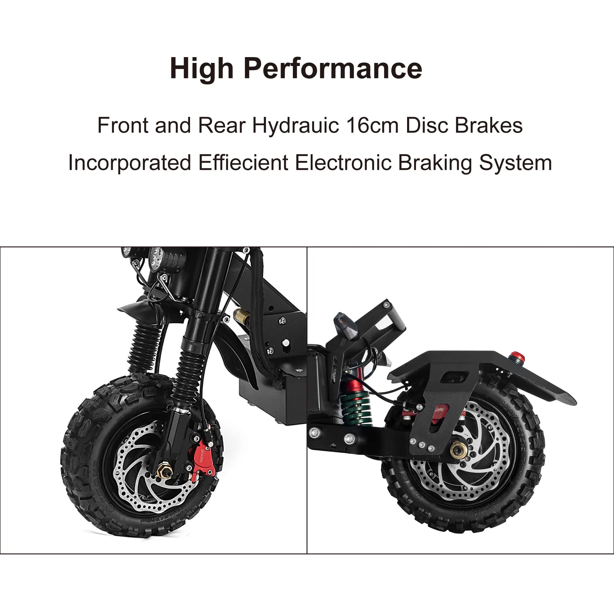 EFGBIKE X8 50 MPH Electric Scooter for Adults 6000W Dual Motor 60V