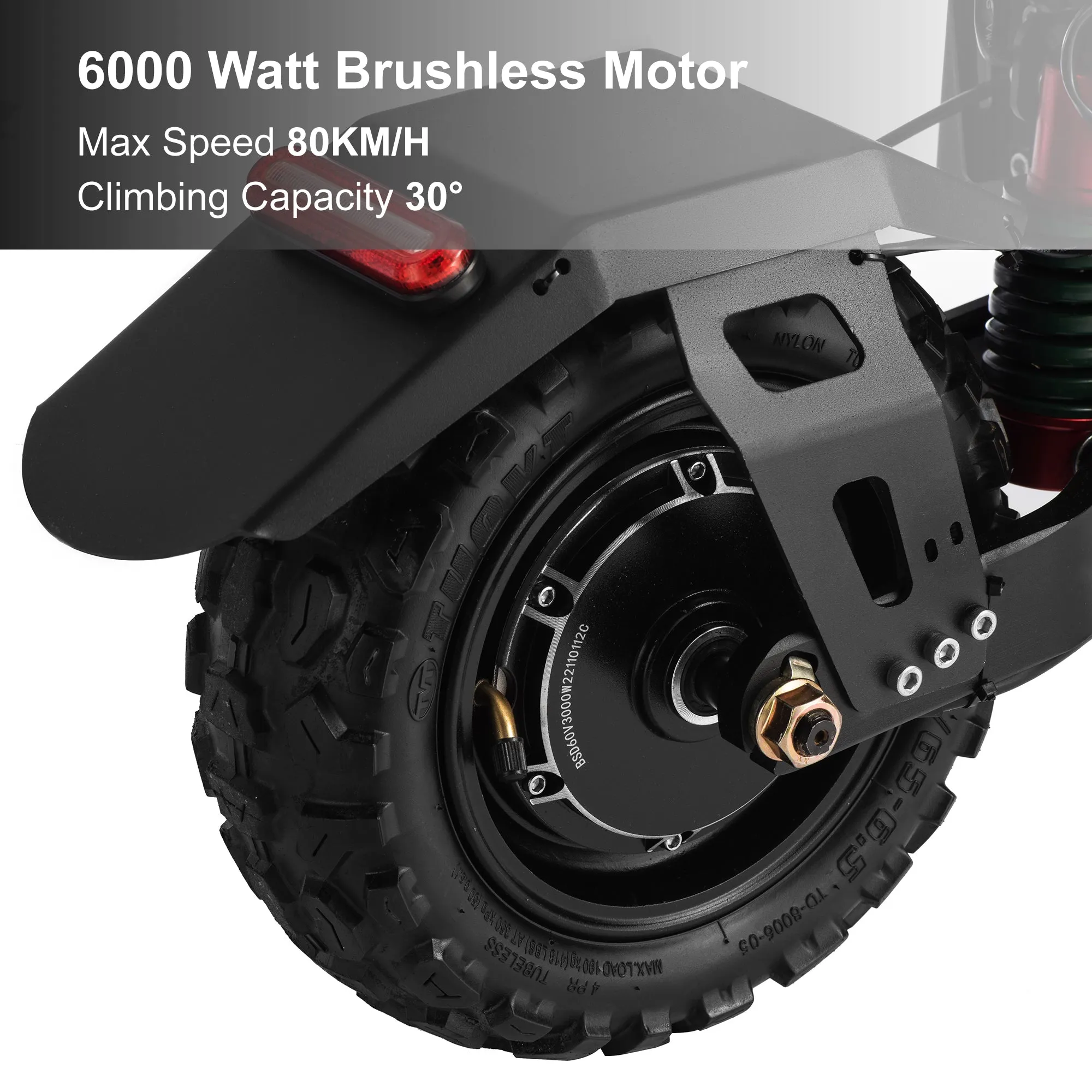 EFGBIKE X8 50 MPH Electric Scooter for Adults 6000W Dual Motor 60V
