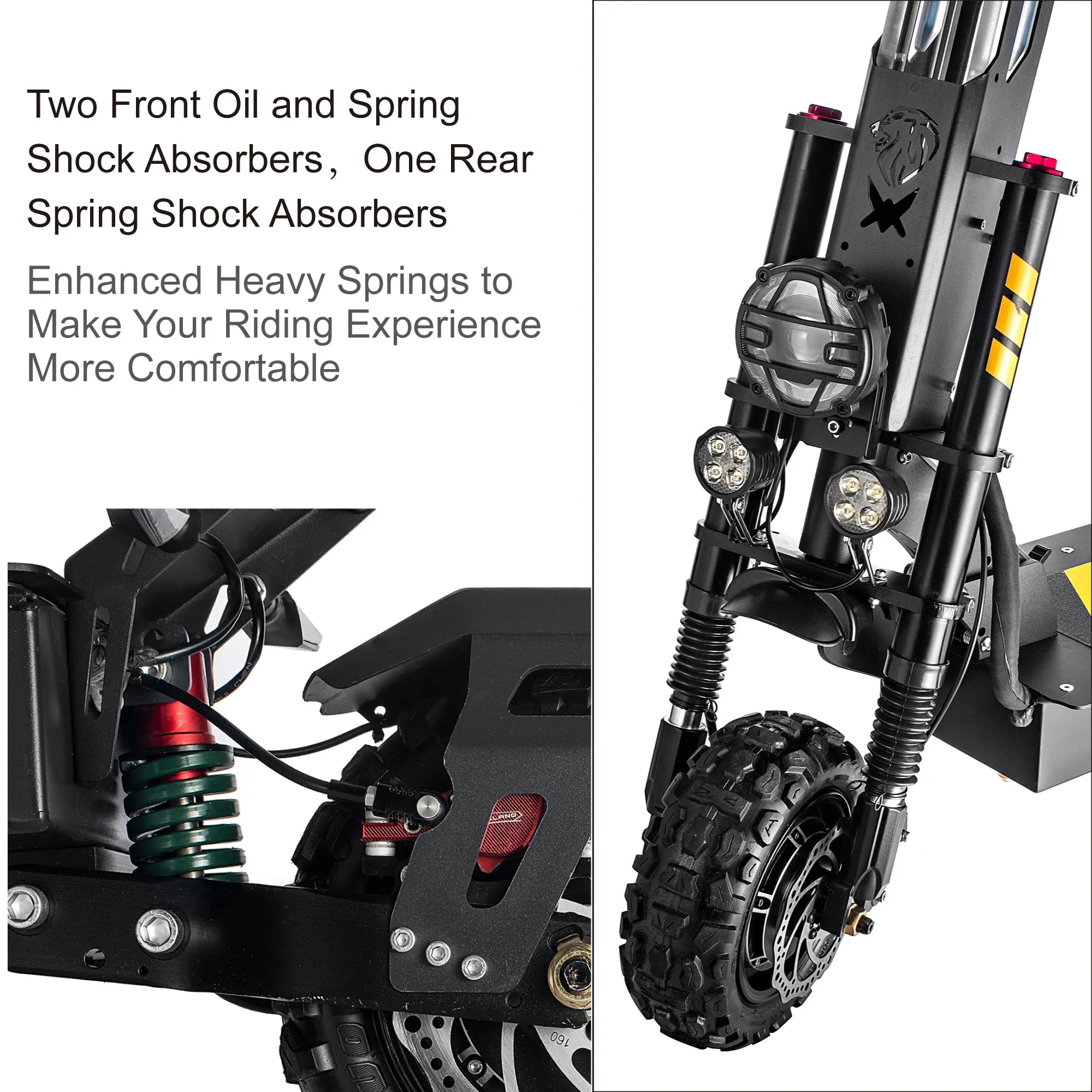 EFGBIKE X8 50 MPH Electric Scooter for Adults 6000W Dual Motor 60V