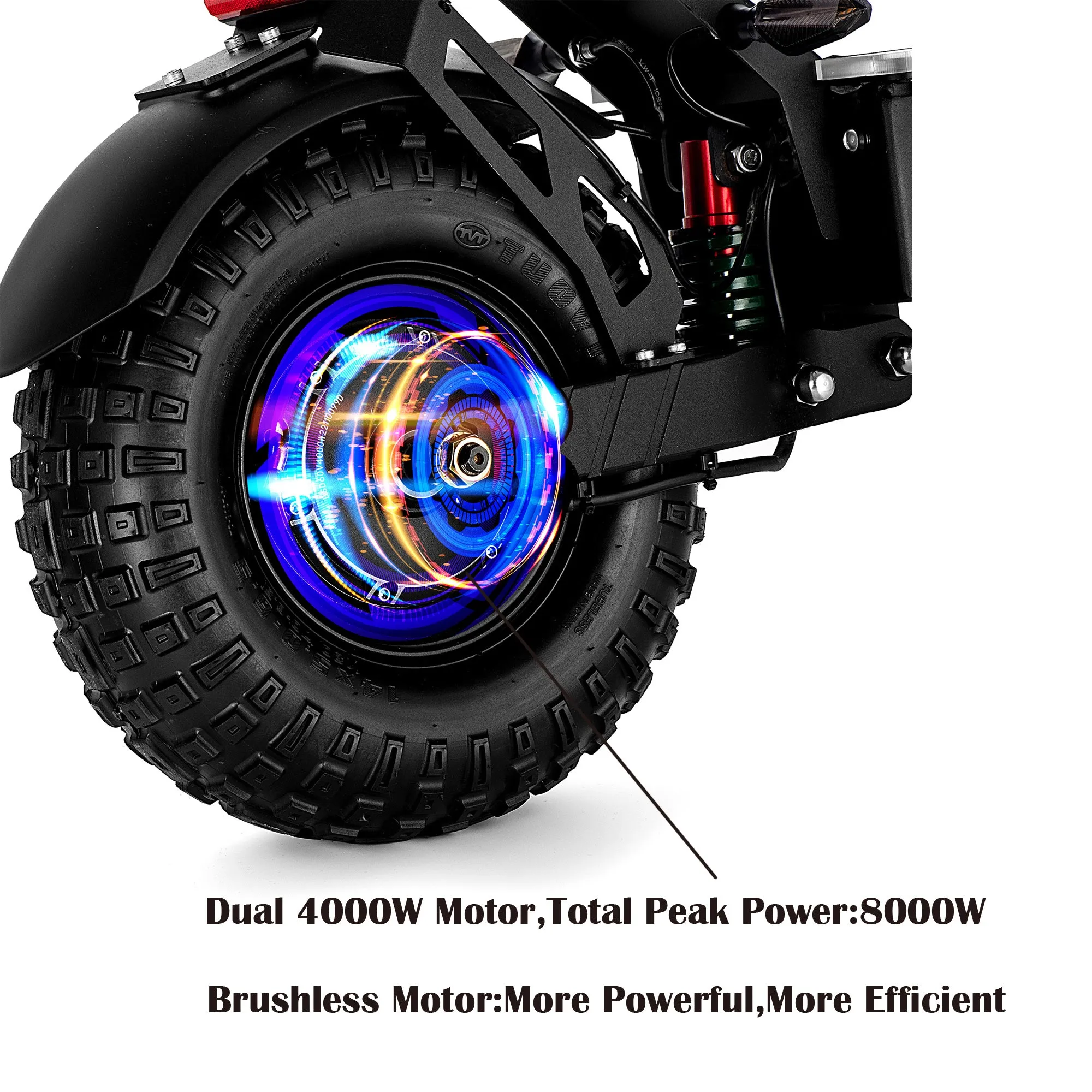 EFGBIKE X9 Plus Electric Scooter for Adults 50 MPH 8000W Dual Motor 60V