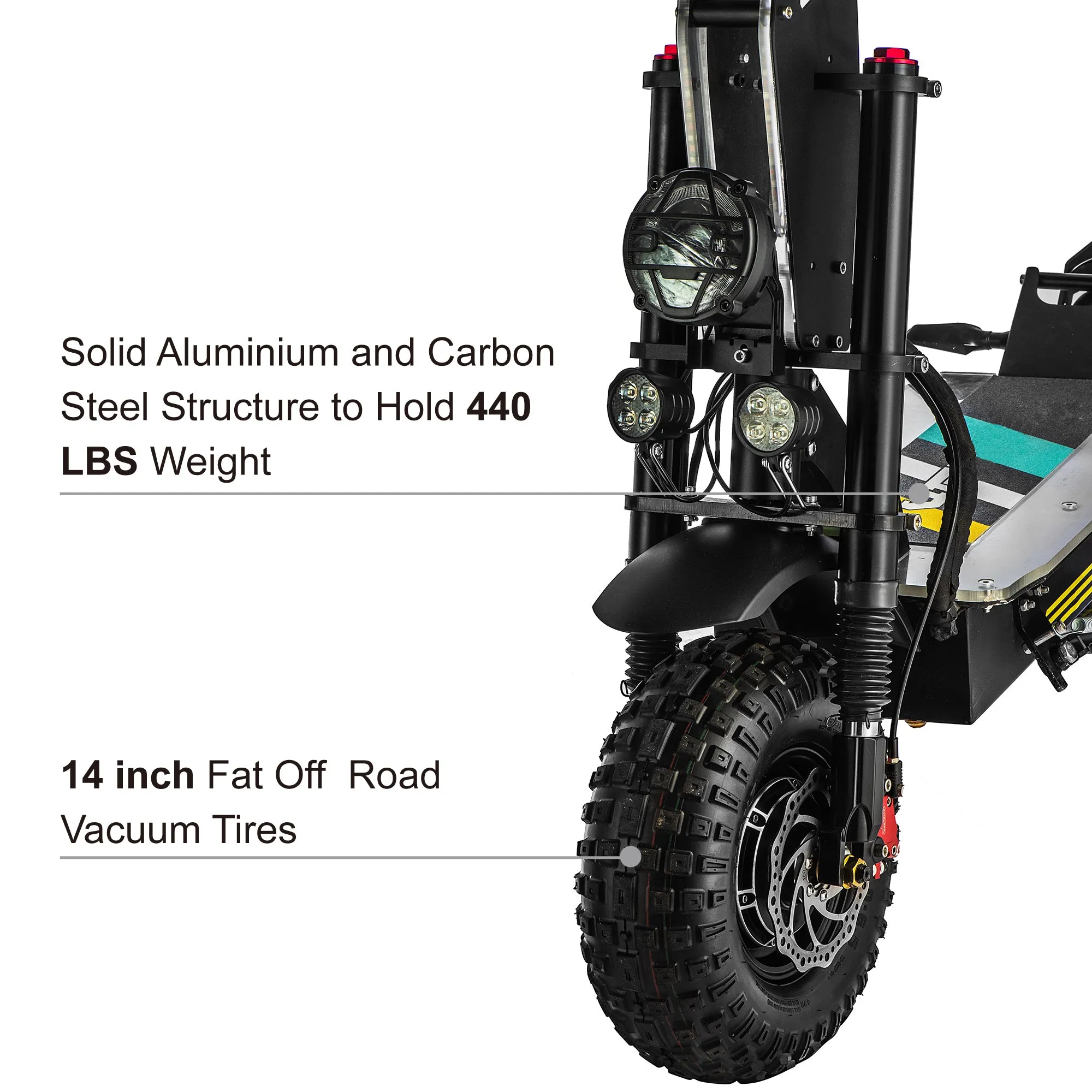 EFGBIKE X9 Plus Electric Scooter for Adults 50 MPH 8000W Dual Motor 60V