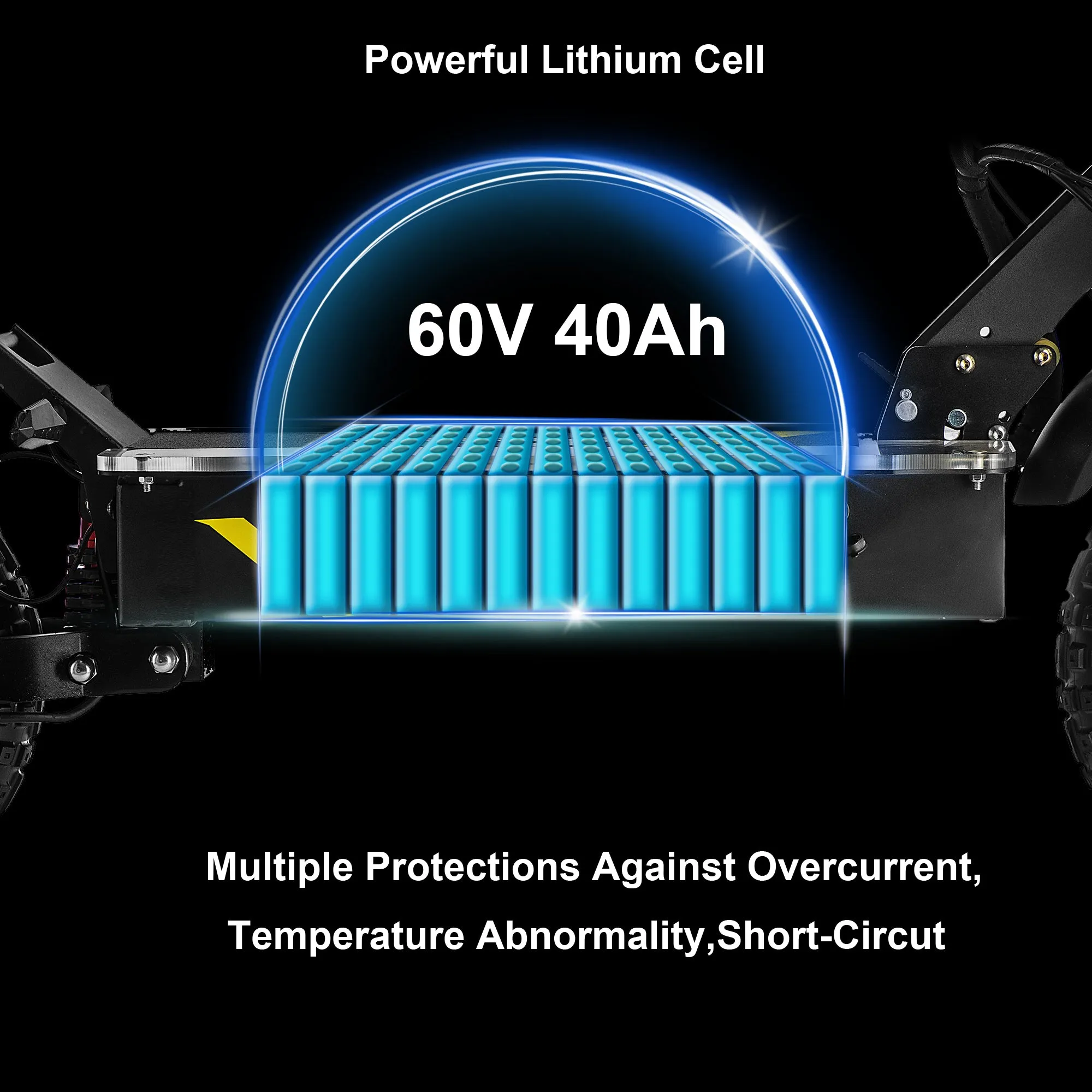 EFGBIKE X9 Plus Electric Scooter for Adults 50 MPH 8000W Dual Motor 60V