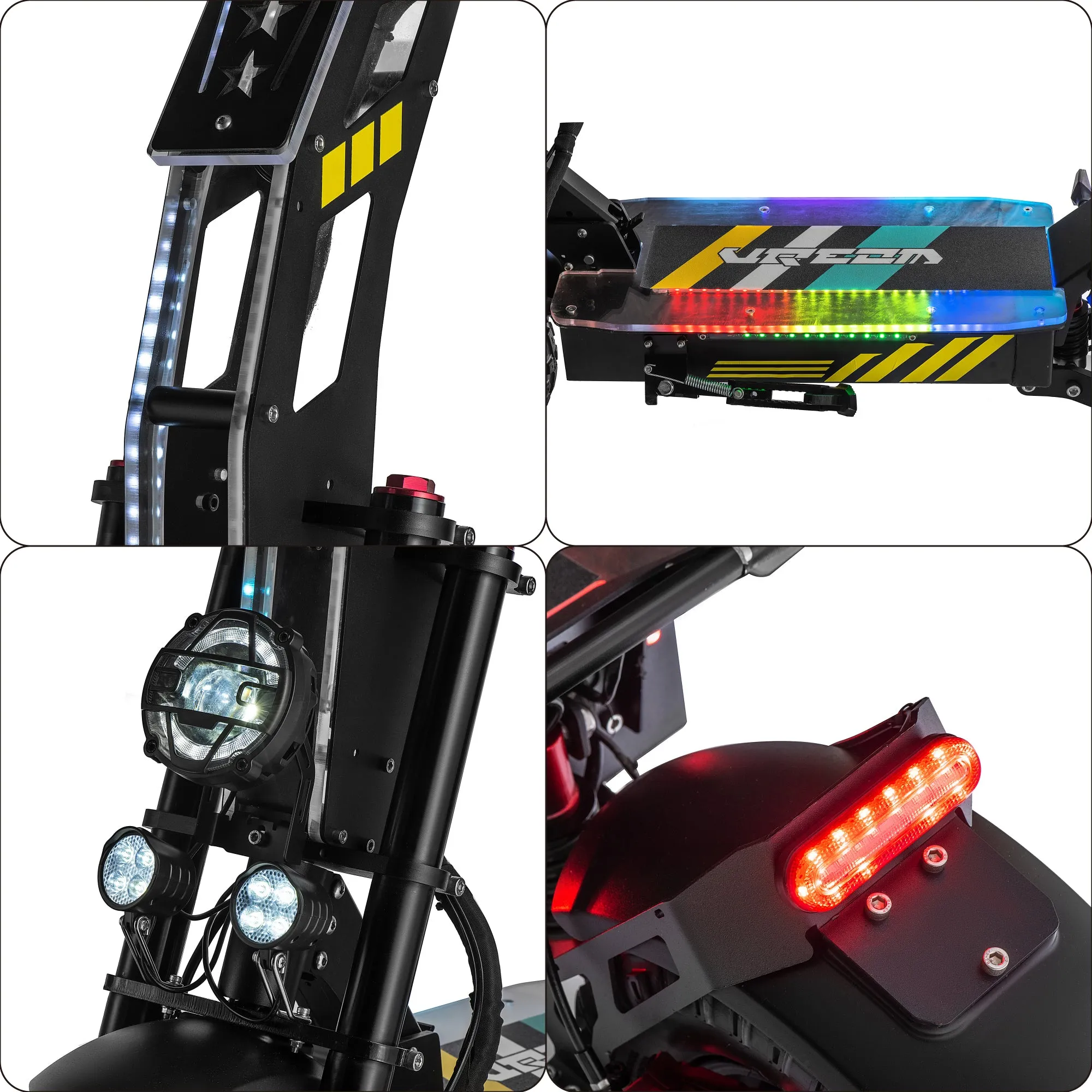 EFGBIKE X9 Plus Electric Scooter for Adults 50 MPH 8000W Dual Motor 60V