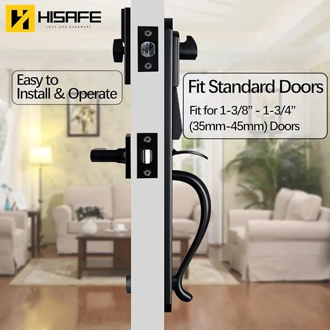Electronic Double Door Handle Lockset 2018