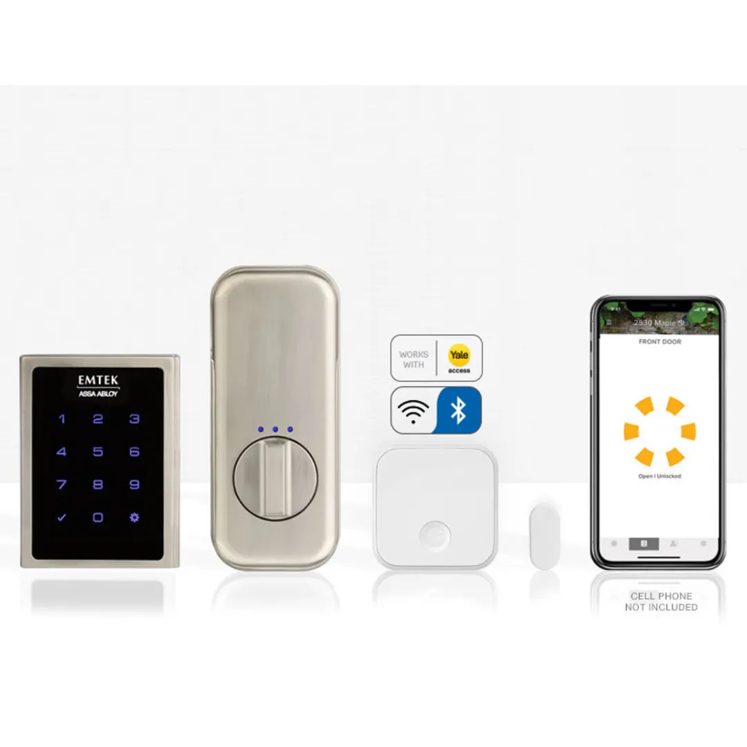 Emtek EMPowered Motorized Touchscreen Keypad Entry Set with Baden Grip EMP0103