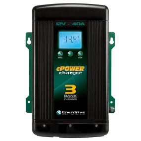 ENERDRIVE ePOWER Smart Charger 40amp / 12v EN31240