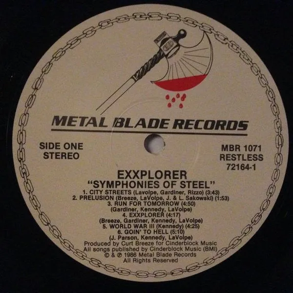 Exxplorer - Symphonies Of Steel (LP, Album) (VG )