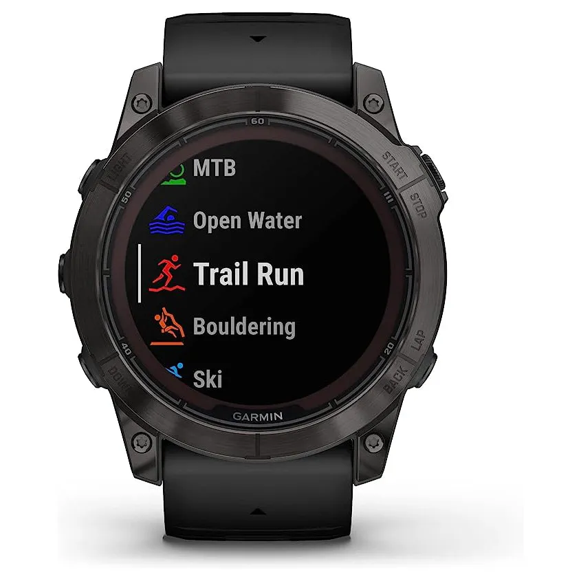 Garmin fenix 7X Pro Sapphire Solar Built-in Flashlight Solar Charging Capability Black Multisport GPS Smartwatch - 010-02778-10