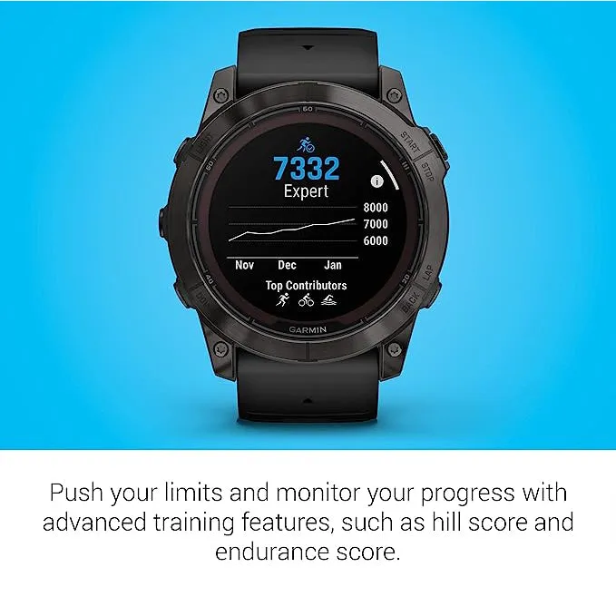 Garmin fenix 7X Pro Sapphire Solar Built-in Flashlight Solar Charging Capability Black Multisport GPS Smartwatch - 010-02778-10