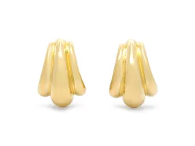 Half-Hoop Earrings in 18K Gold, by Dankner