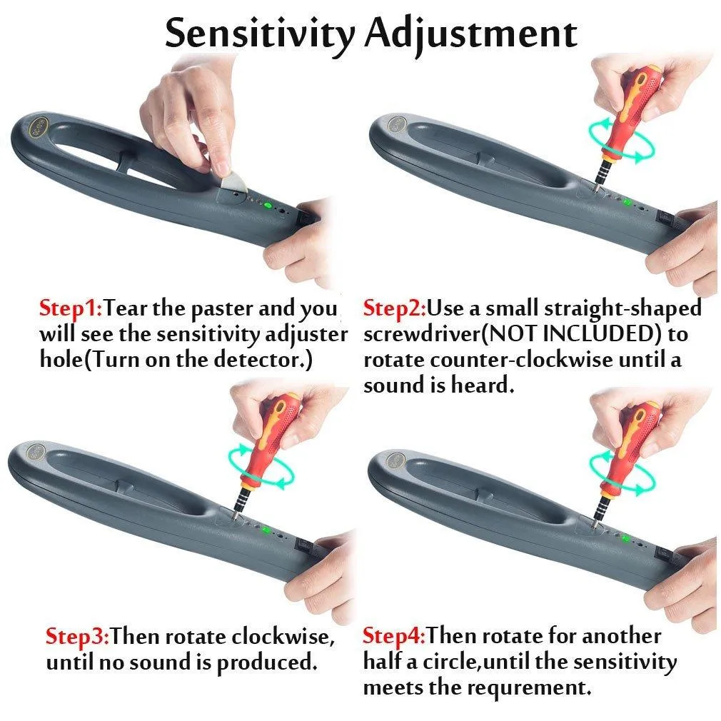 Hand Held Metal Detector,V-Resourcing Portable High Sensitivity Metal Detector for Security Inspection