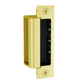 HES 1600-CS-605-DLM Electric Strike, Complete Pac, Bright Brass