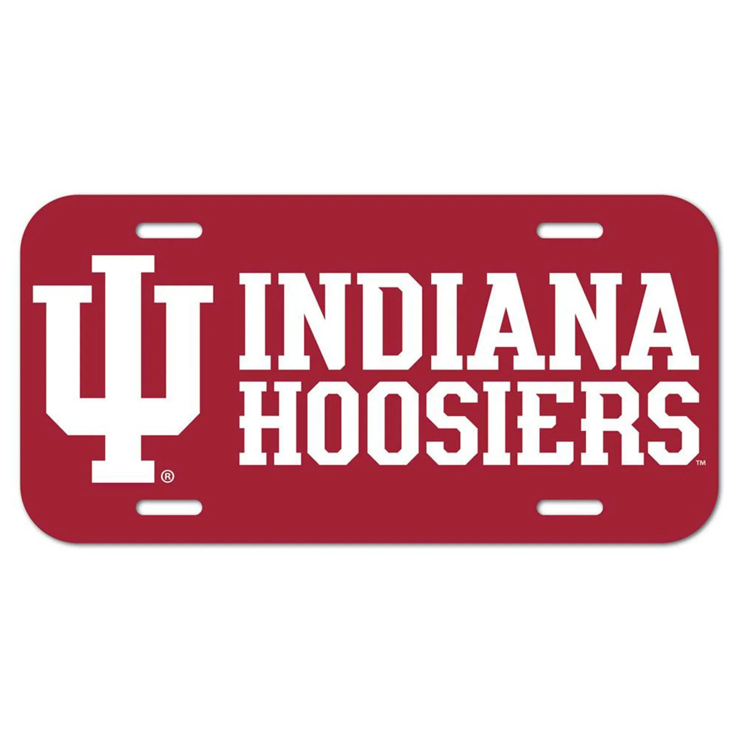 Indiana Hoosiers Plastic License Plate