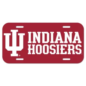 Indiana Hoosiers Plastic License Plate