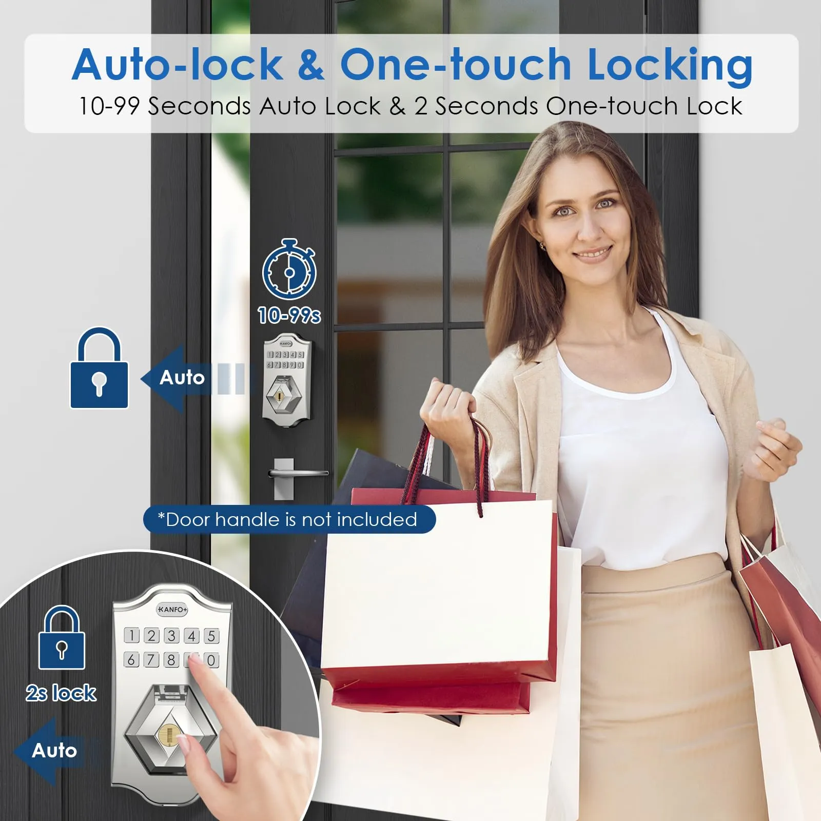 KANFOX Keyless Entry Smart Door Lock Deadbolt