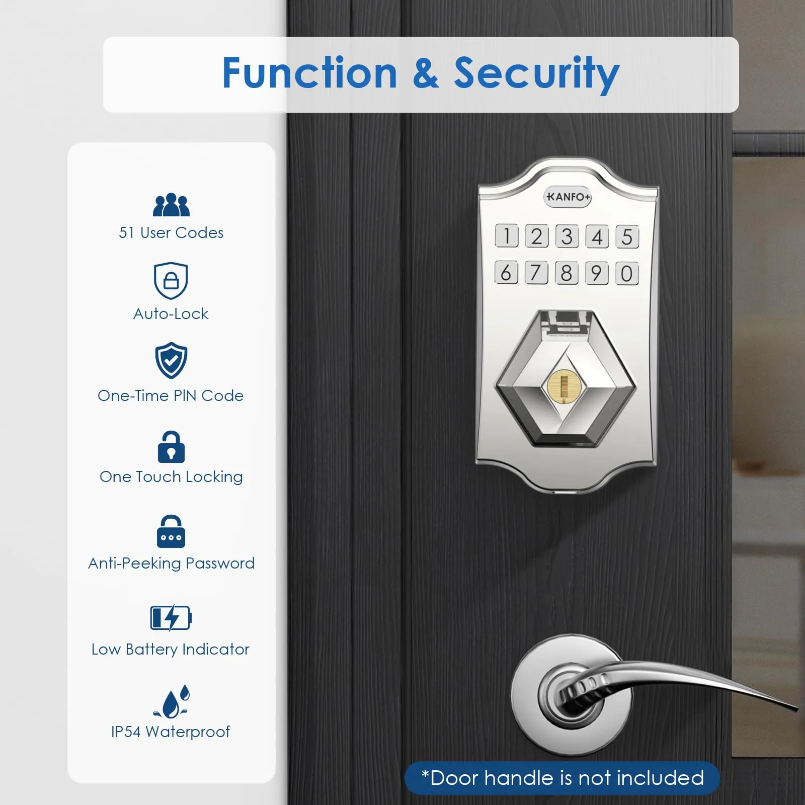 KANFOX Keyless Entry Smart Door Lock Deadbolt