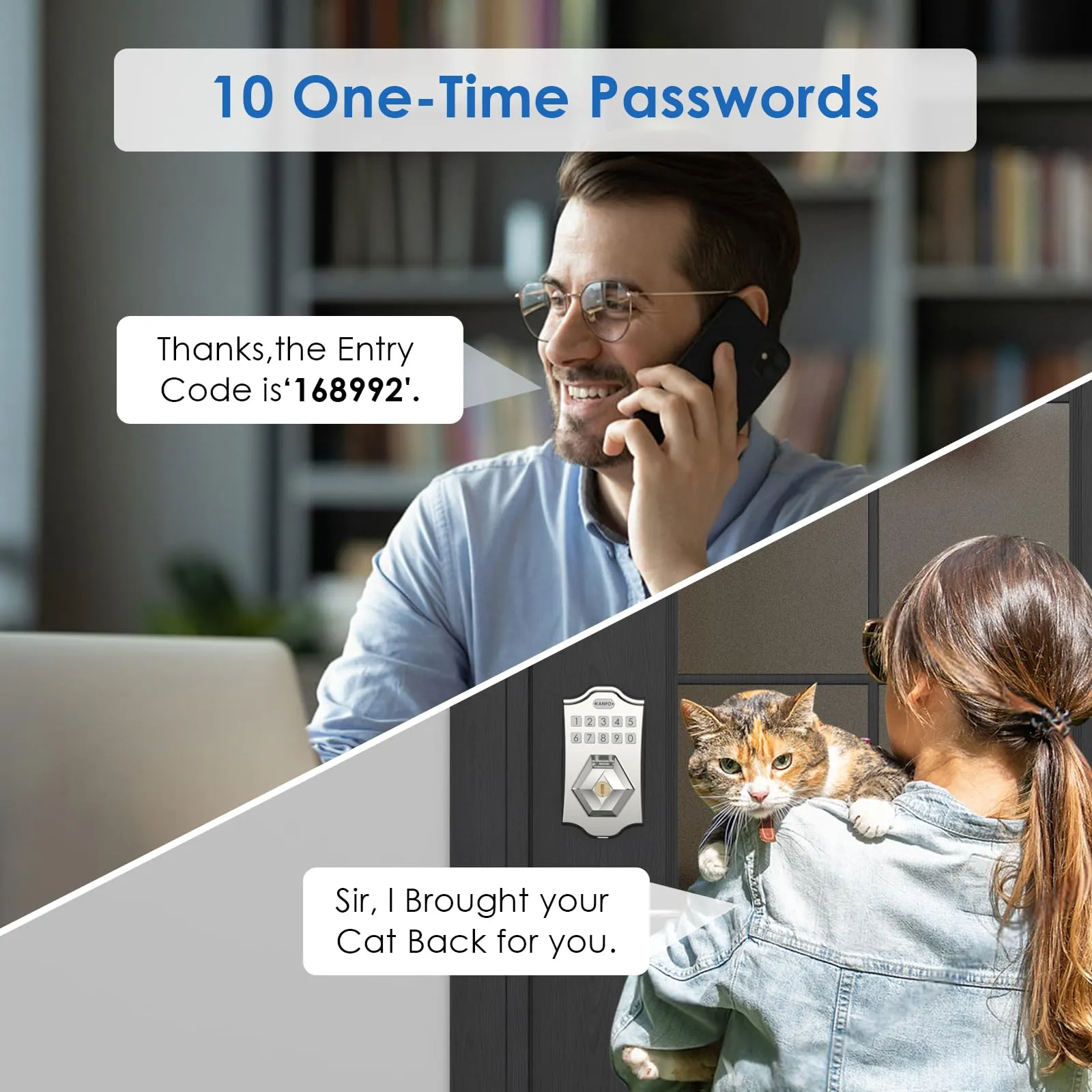 KANFOX Keyless Entry Smart Door Lock Deadbolt