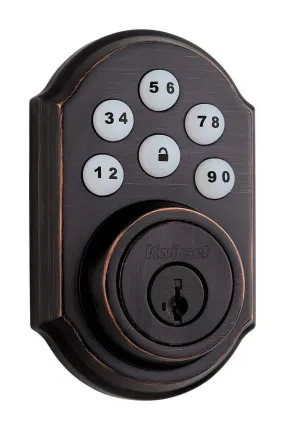 Kwikset 909 SmartCode Traditional Electronic Deadbolt - featuring SmartKey, Venetian Bronze