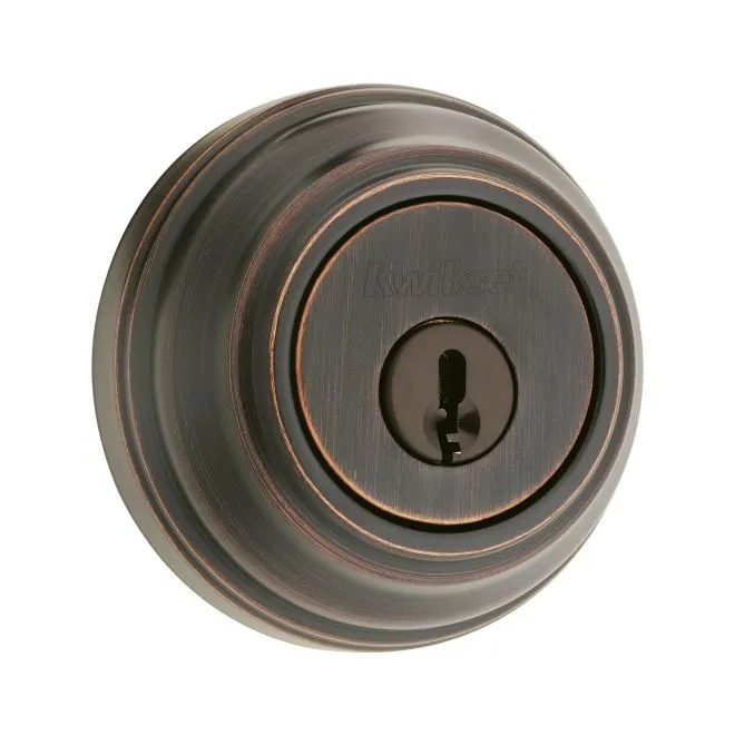 Kwikset 984S UL Double Cylinder Deadbolt with New Chassis with RCAL Latch and RCS Strike