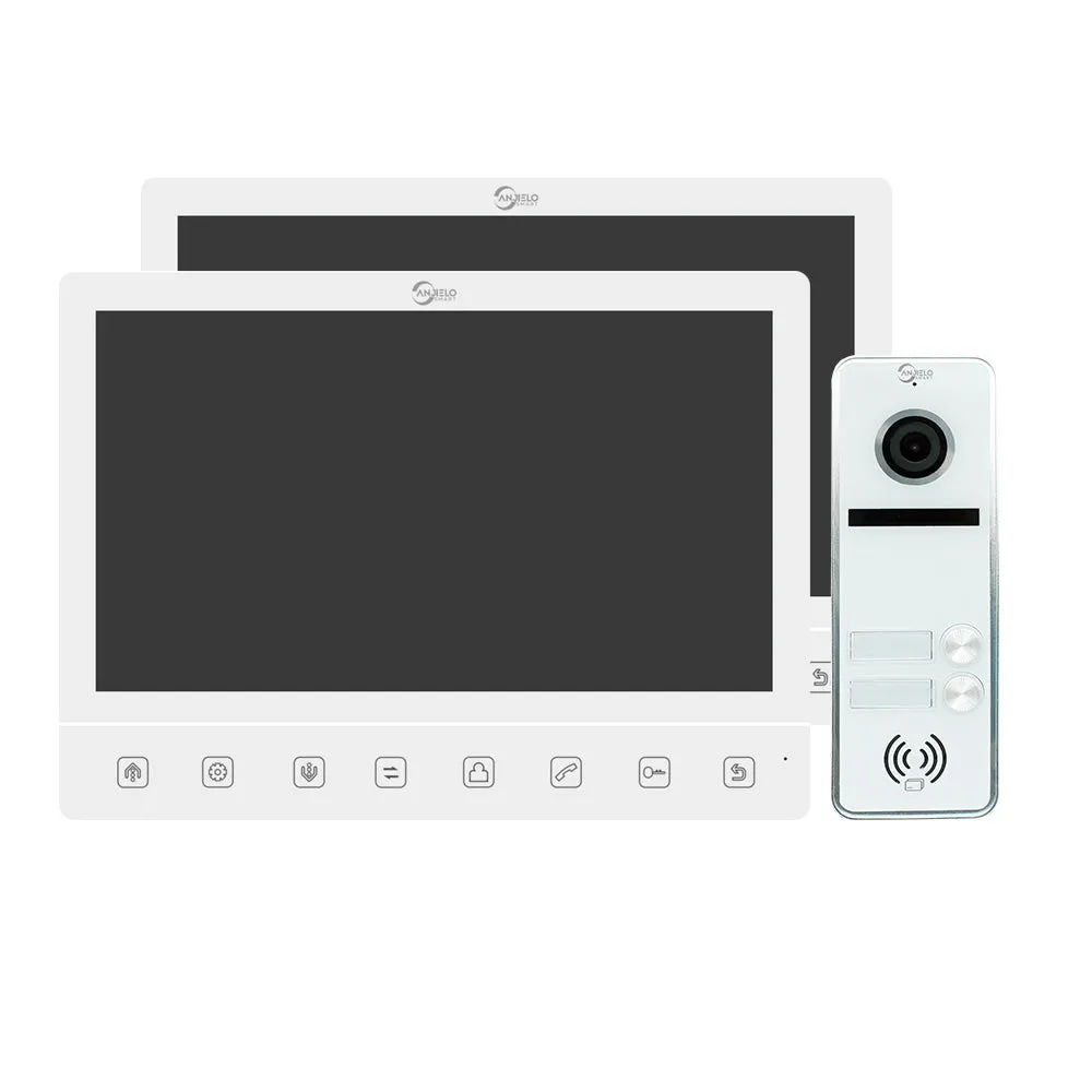 Latest Anjielosmart 10.1 inch Touch Monitor 1080P Support TUYA 2 OR 3-door Outdoor station Video Intercom For Apartment