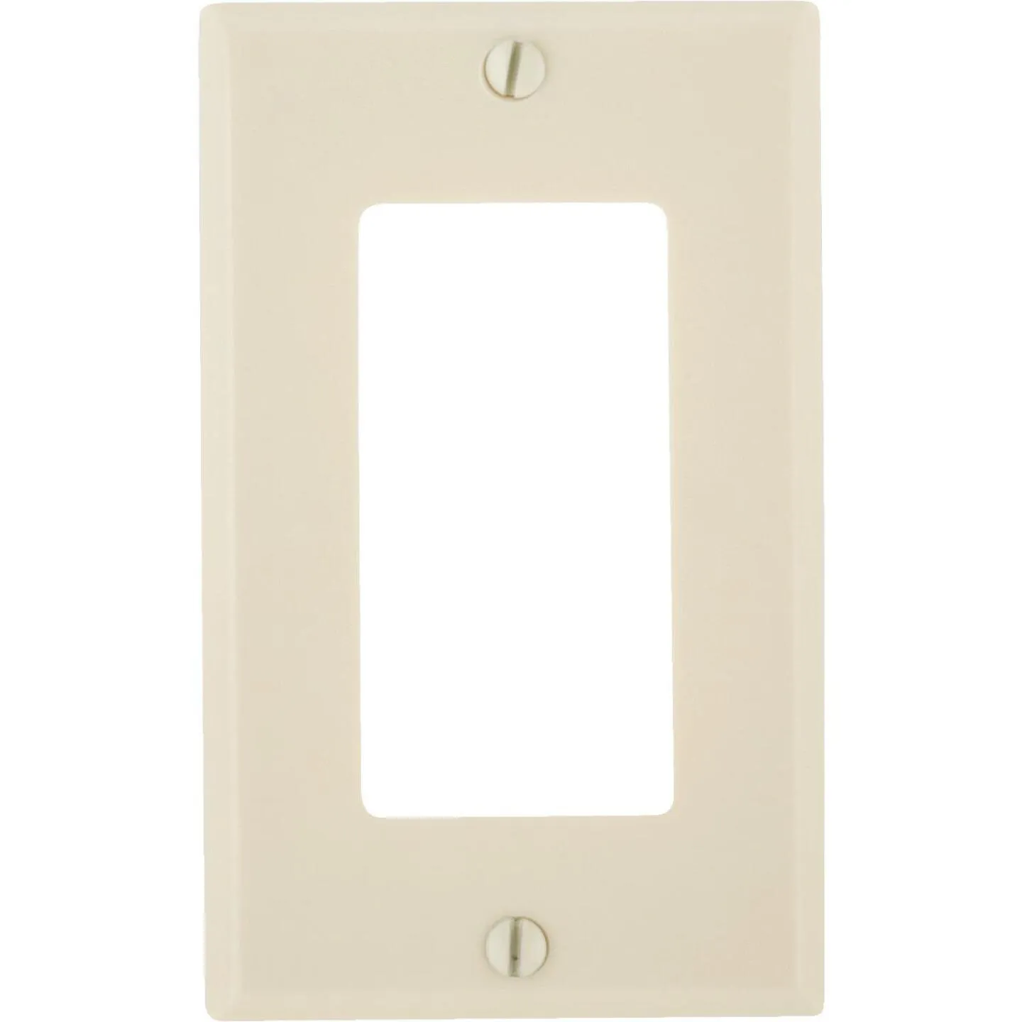 Leviton Decora 1-Gang Smooth Plastic Rocker Decorator Wall Plate, Ivory