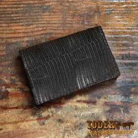 Lizard Black Card Case