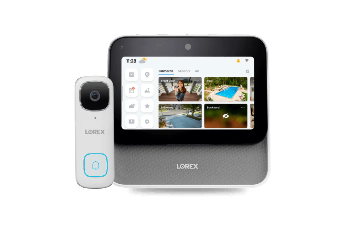 Lorex Smart Home Security Center with 2K Video Doorbell