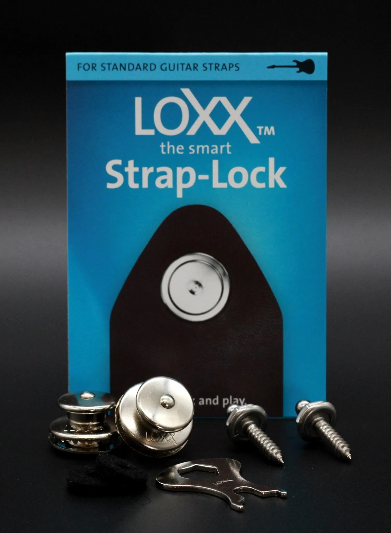 LOXX Electric Guitar/Bass Strap Lock - Various Colours Available