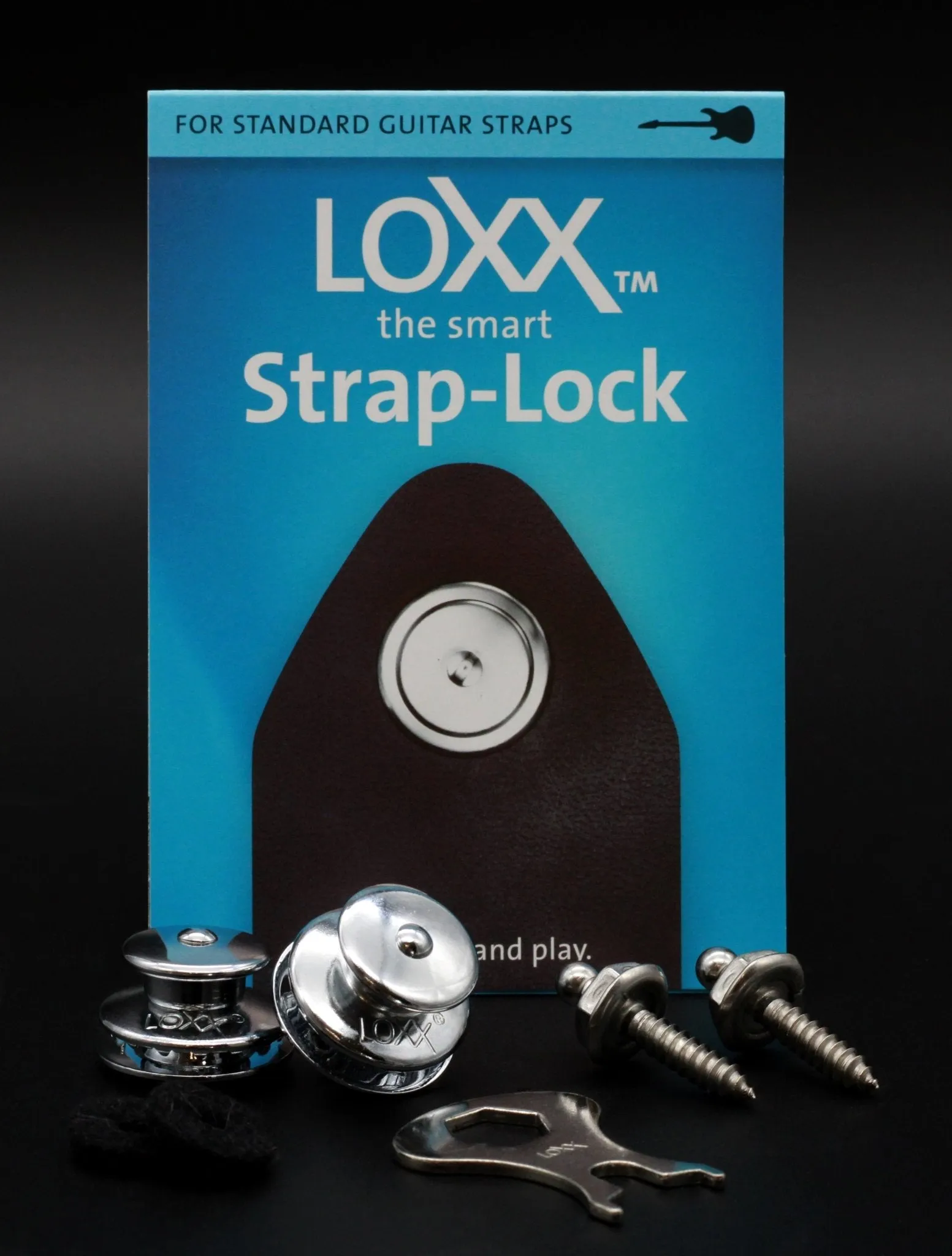 LOXX Electric Guitar/Bass Strap Lock - Various Colours Available
