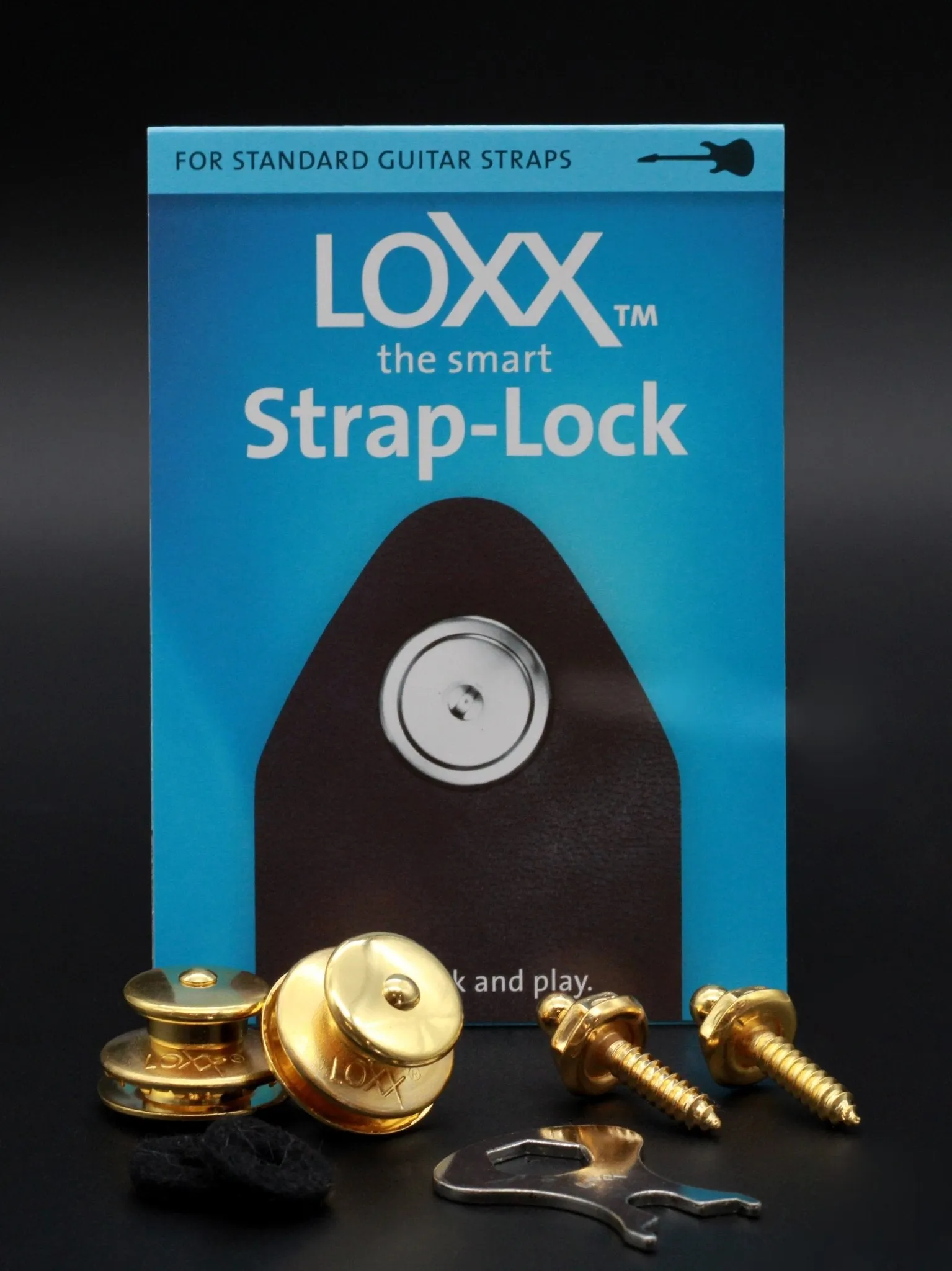 LOXX Electric Guitar/Bass Strap Lock - Various Colours Available