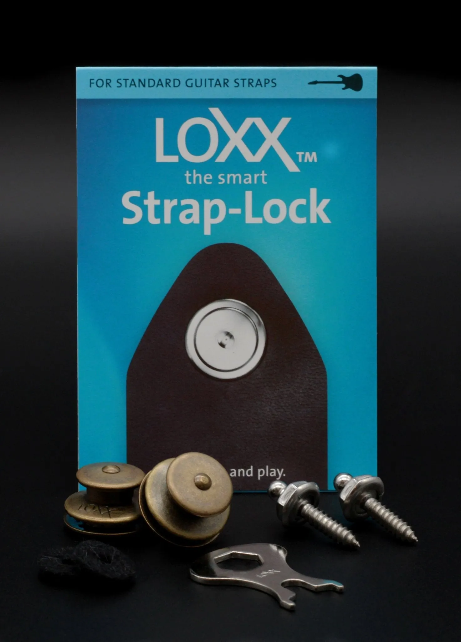LOXX Electric Guitar/Bass Strap Lock - Various Colours Available