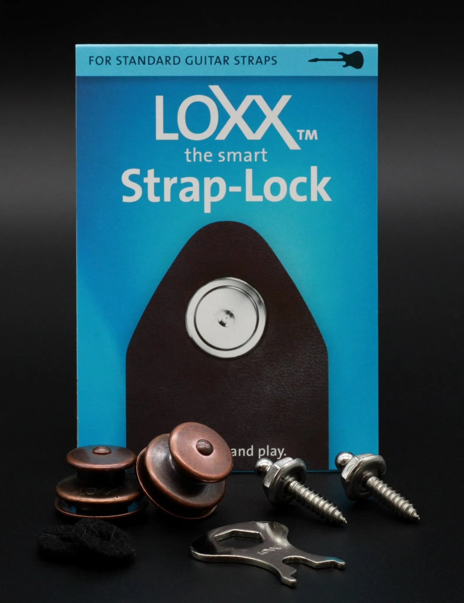 LOXX Electric Guitar/Bass Strap Lock - Various Colours Available
