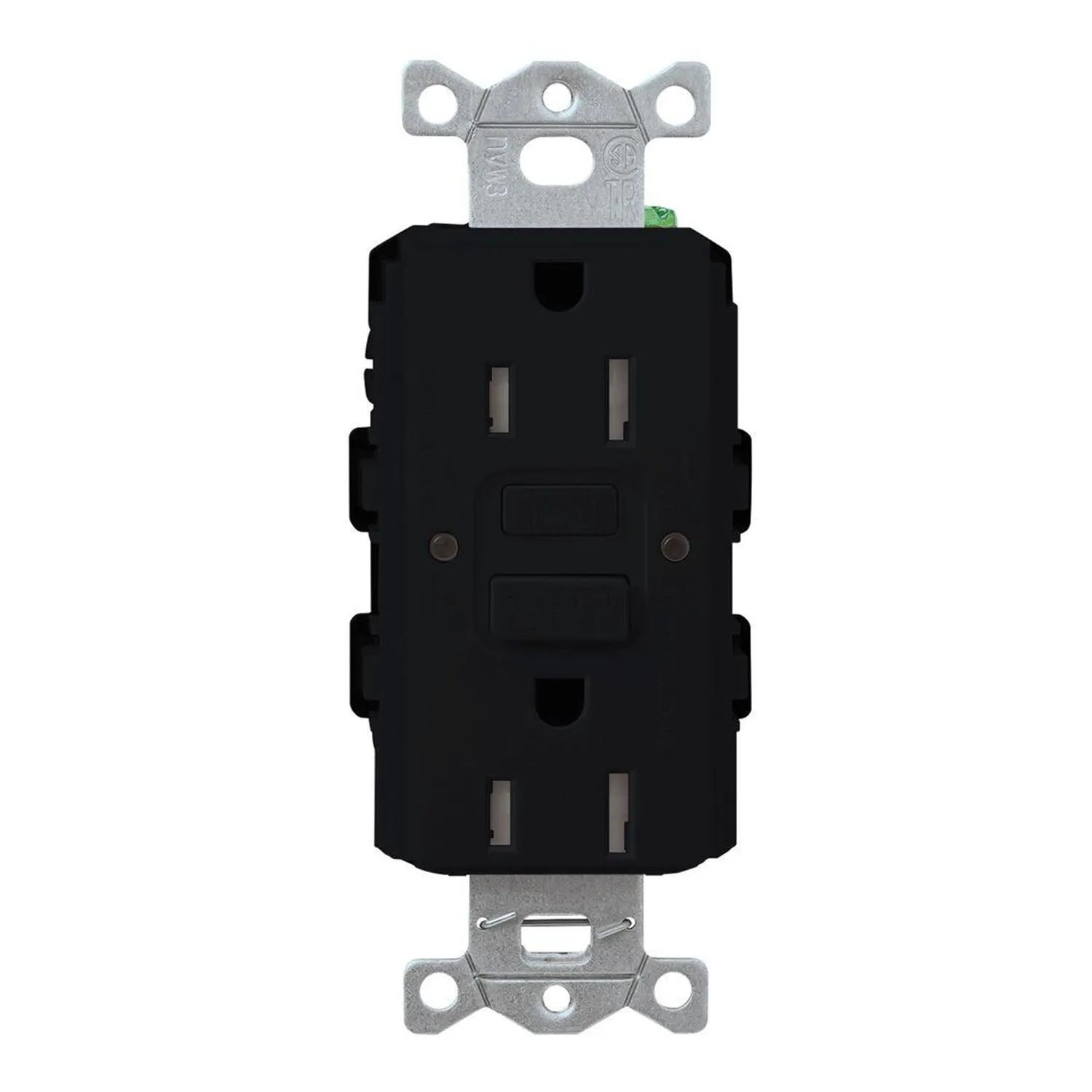Lutron CAR-15-GFST Claro Tamper-Resistant Self-Testing 15A GFCI Receptacle