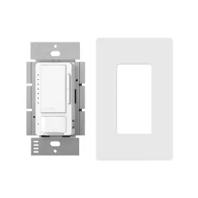 Lutron MSCL-OP153MHW Maestro Single Pole/Multi-Location LED  Motion Sensor/Dimmer Switch w/ Wallplate
